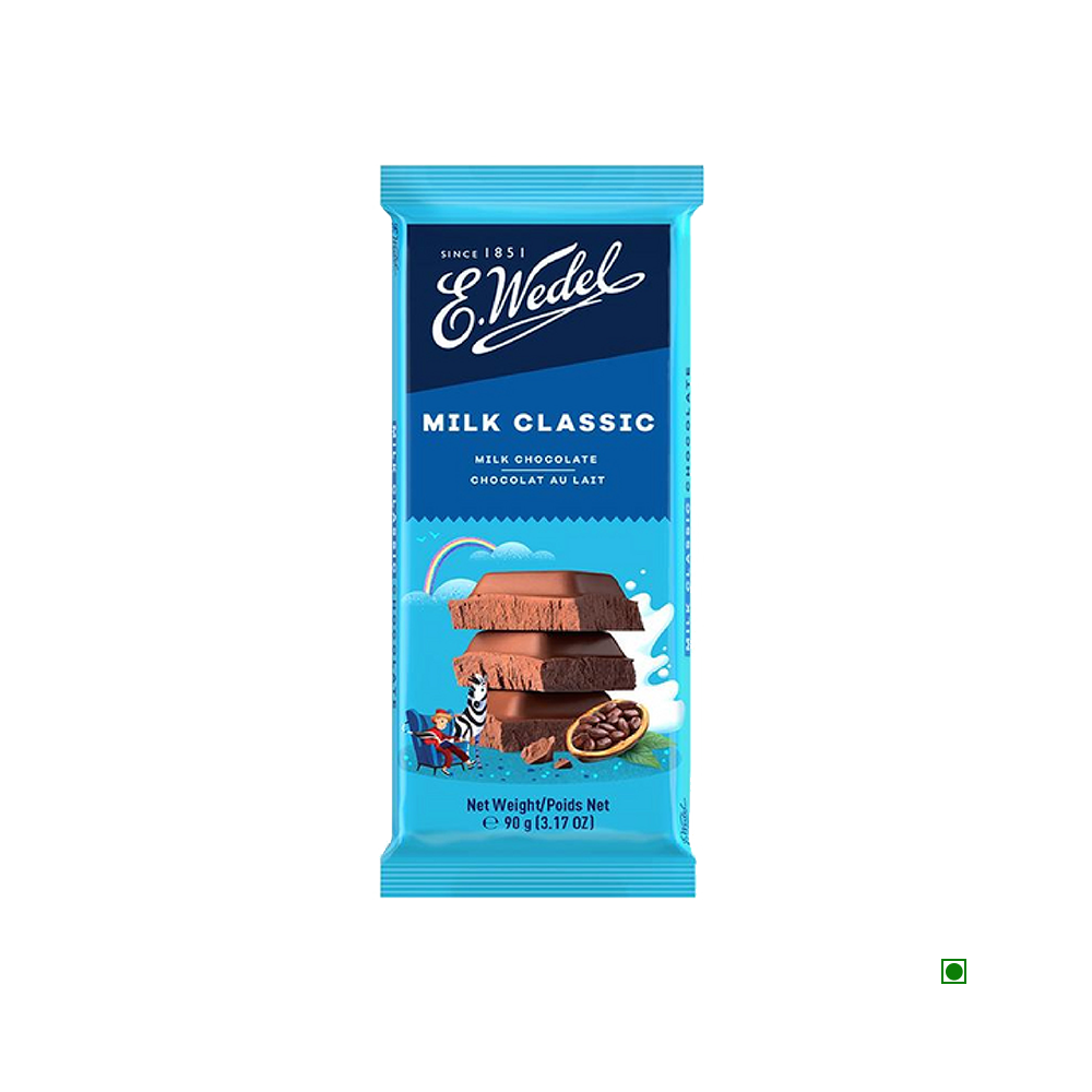 5x Wedel Milk Chocolate Bar 90g each - Pack of 5