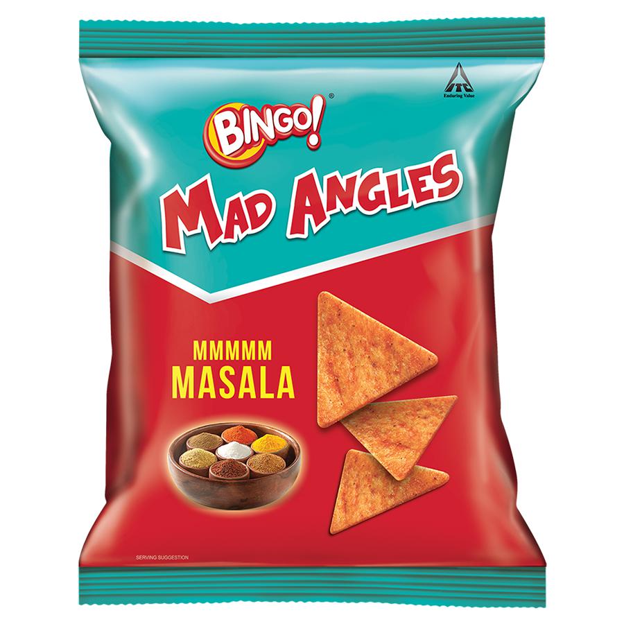 50x Bingo Mad Angles Chips - Mmmm Masala, Pack of 50 (36.5 g each)