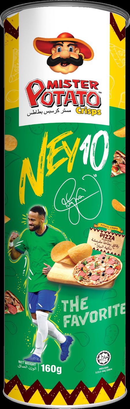 10x Mister Potato Chips Pizza - Pack of 10 - 160G