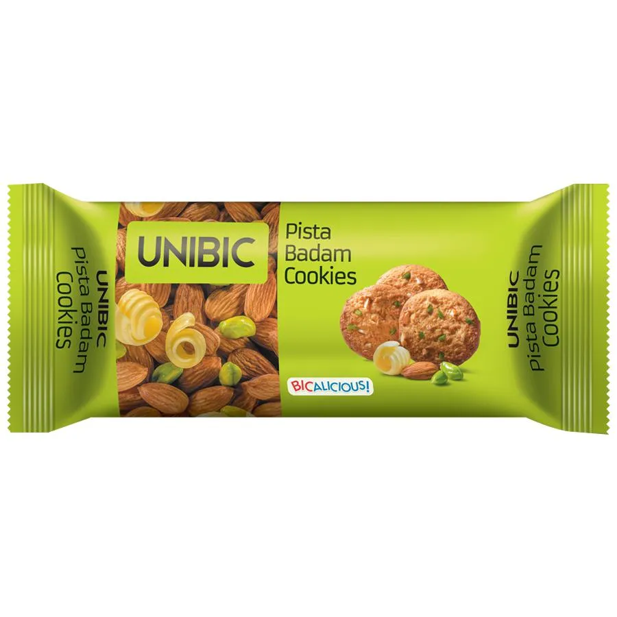Unibic Cookies - Pista Badam, 75 g Pouch