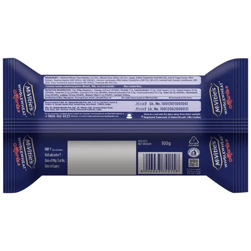 10x McVitie's Wholewheat Marie Biscuits With Goodness Of Calcium, 100 g each (Pack of 10)