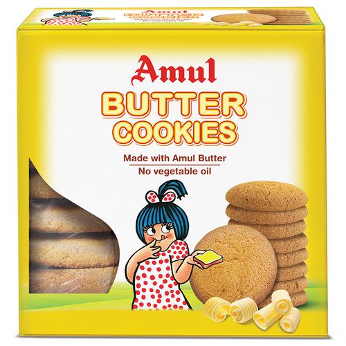5x Amul Cookies - Butter, 200 g each - Pack of 5