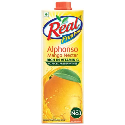 10x Real Fruit Power Juice - Alphonso Mango Nectar, 1000ml each - Pack of 10
