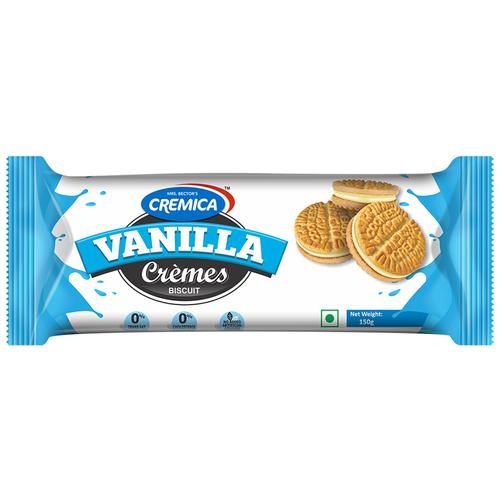 10x Cremica Cream Biscuit - Vanilla Cream, 50g each, Pack Of 10