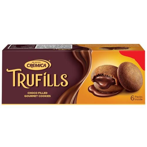 10x Cremica Trufills Biscuit - With Creamy Rich Chocolate, Delicious & Crispy, 75GM (6 pcs x 12.5 g Each) each, Pack Of 10