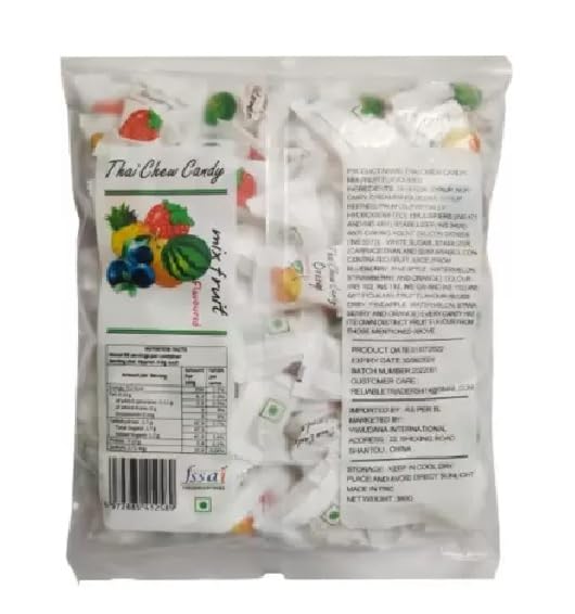 3x Haoliyuan Thai Chew Candy Mix Fruit Flavoured Mixed Candy - 350g each - 300pcs total - Pack of 3
