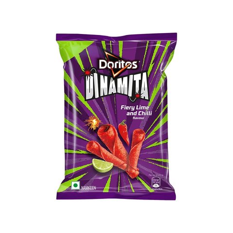 50x Doritos Dinamita Fiery Lime And Chilli Snacks - Pack of 50 (56g each)