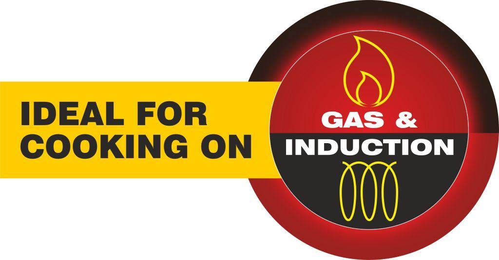 Vinod Zest Aluminium Non Stick Concave Tawa - 26.5 cm | Roti/Chapati/Paratha/Dosa Tawa | 4mm Thick | Bakelite Handle | Induction and Gas Base | 1 Year Warranty