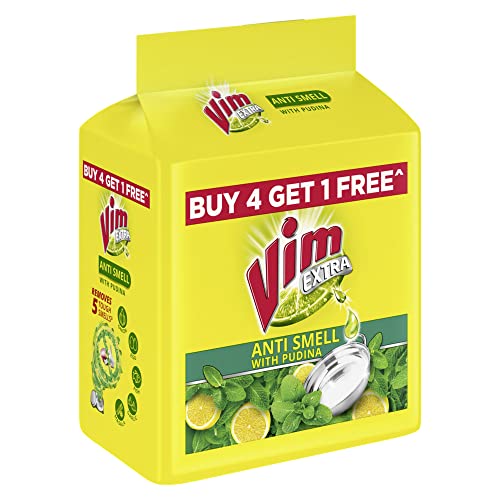 Vim Antismell with Pudina Dishwasher, Buy 4 get 1, Pack of 5
