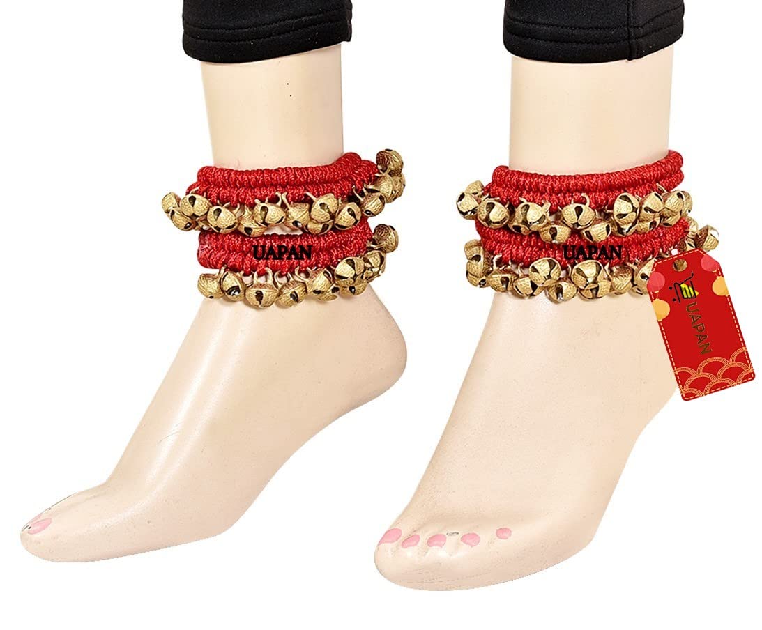 UAPAN Brass Ghungroo Bells Payal for Bharatnatayam (50+50)