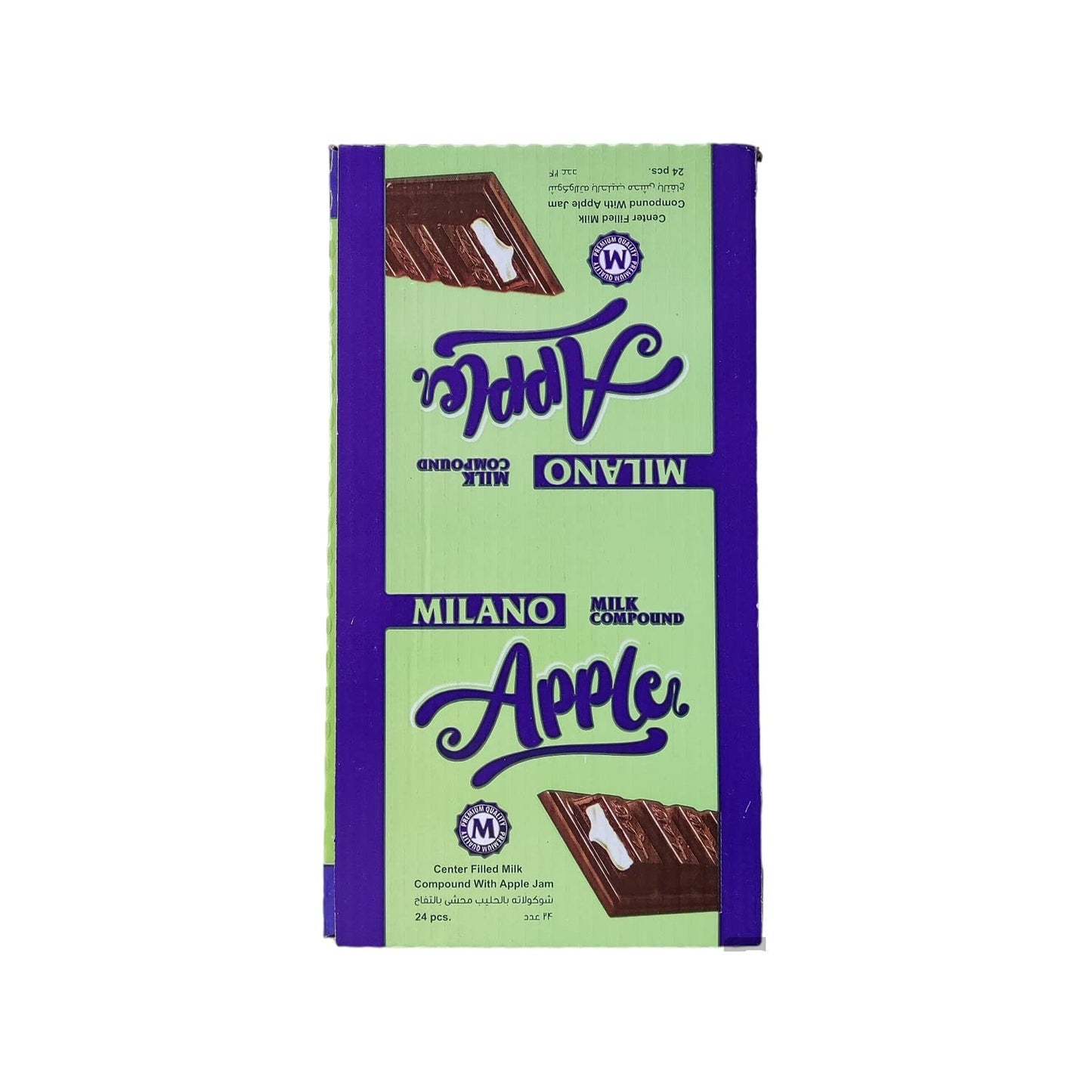 24x Milano Chocolate Bar 24pcs Box - 576g (Apple)