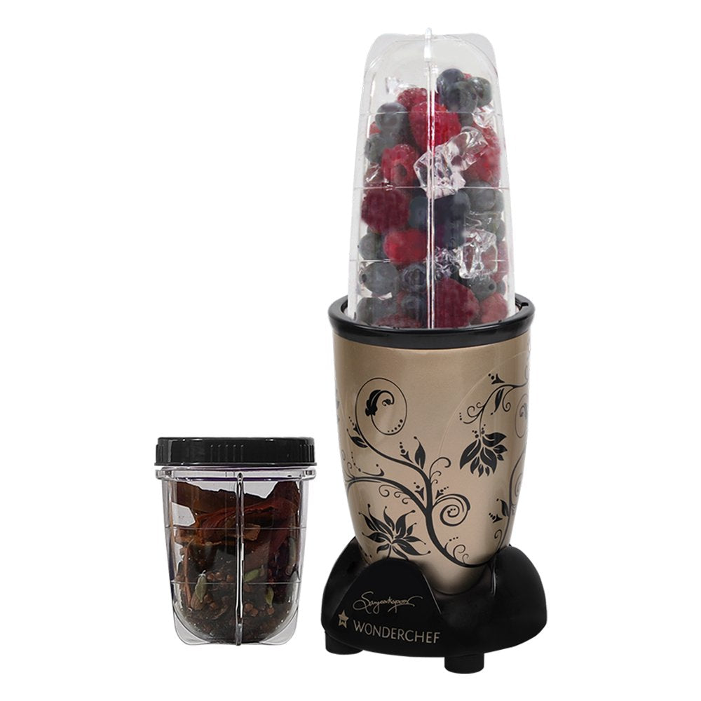 Wonderchef Nutri-Blend 63152294 400-Watt Mixer with 3 Jars (Champagne/Black)