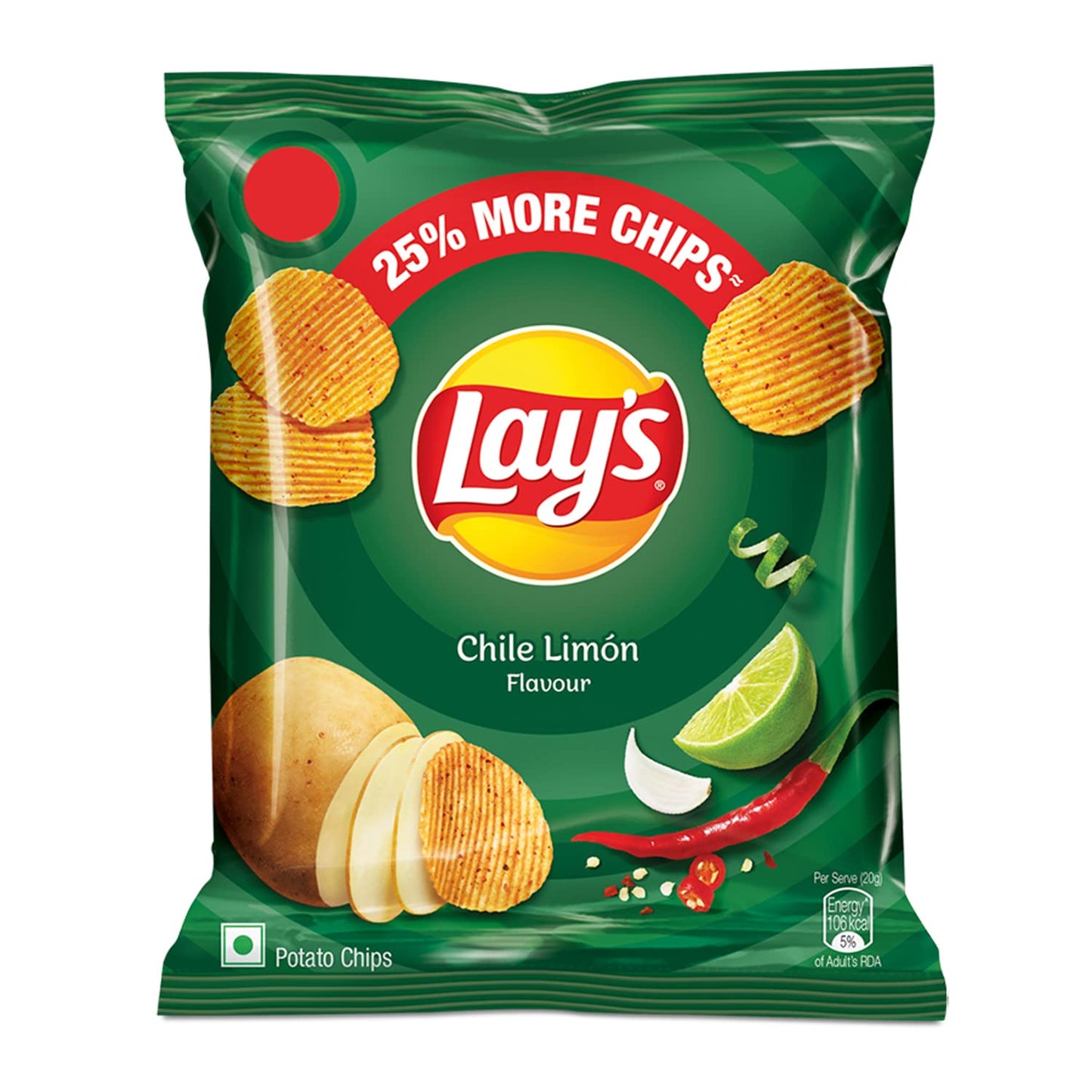 200x Lays Potato Chips Chile Limon, 50g each (Pack of 200)