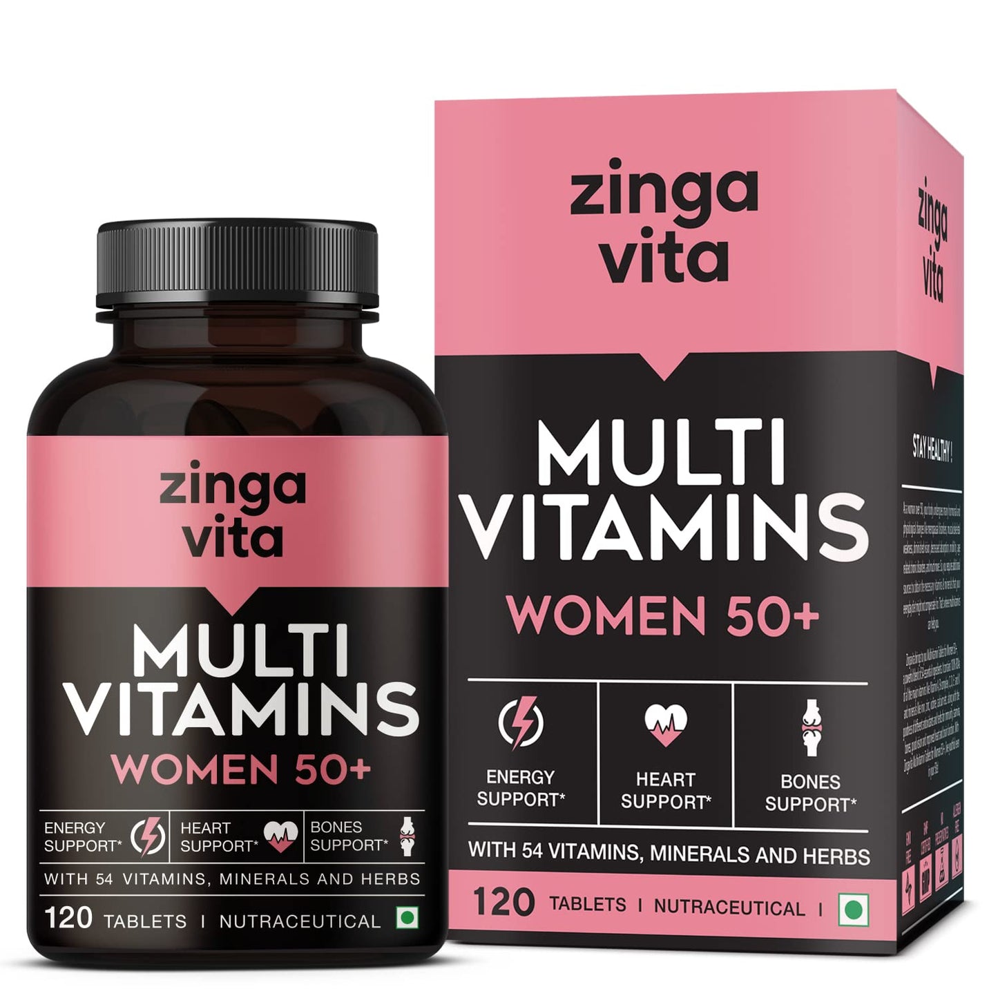 Zingavita Multivitamin for Women 50 Plus Age - 120 Tablets
