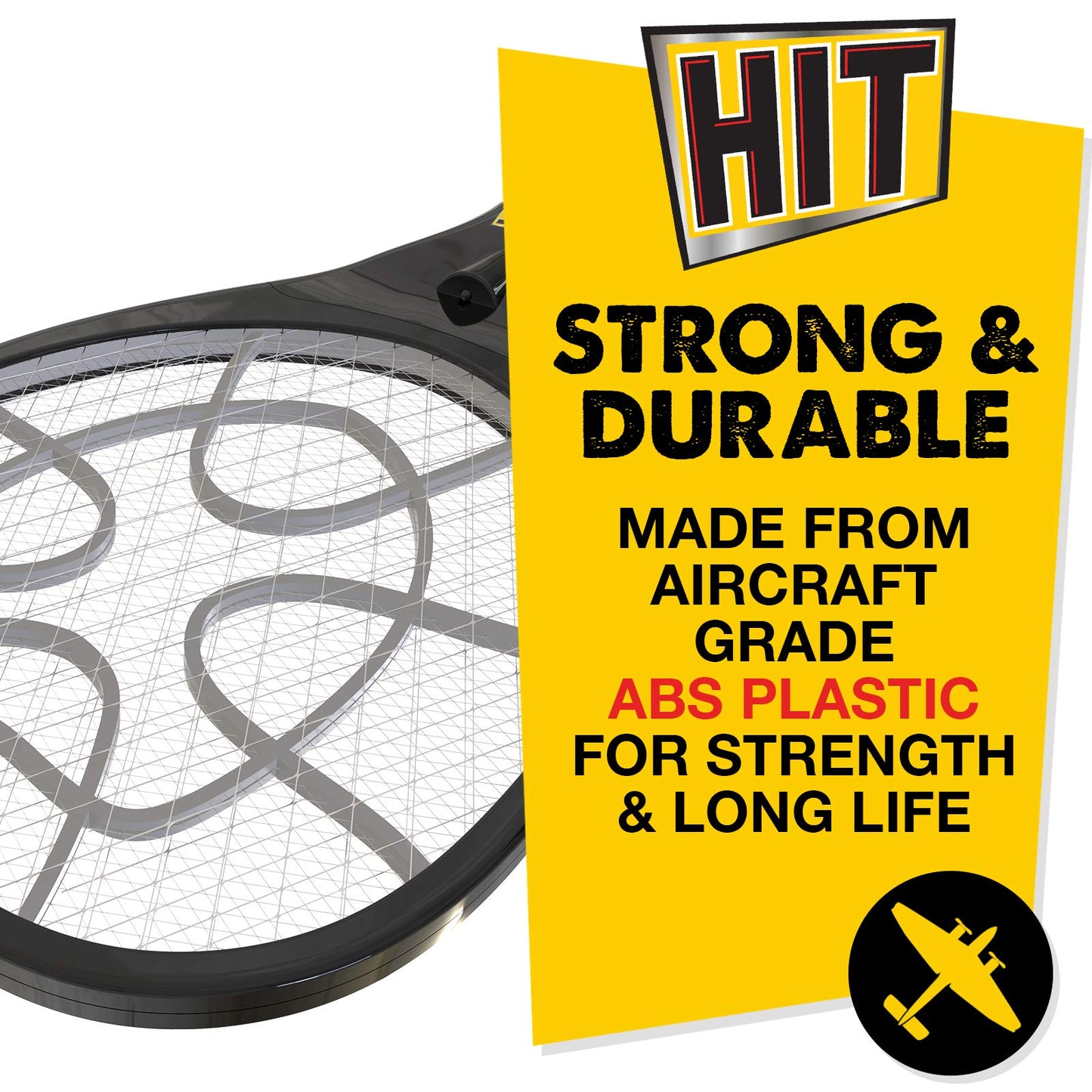 Hit Anti Mosquito Racquet (Black) & Mosquito and Fly Killer Spray Lime Fresh Fragrance 400 Milliliter