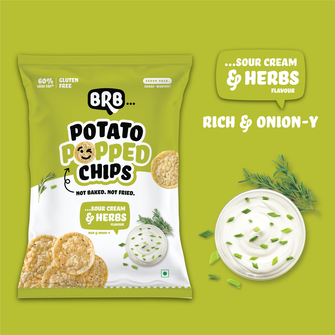 20x Potato Popped Chips - 20 Packs (48 Grams Each) - 5 Flavours X 4 Packs