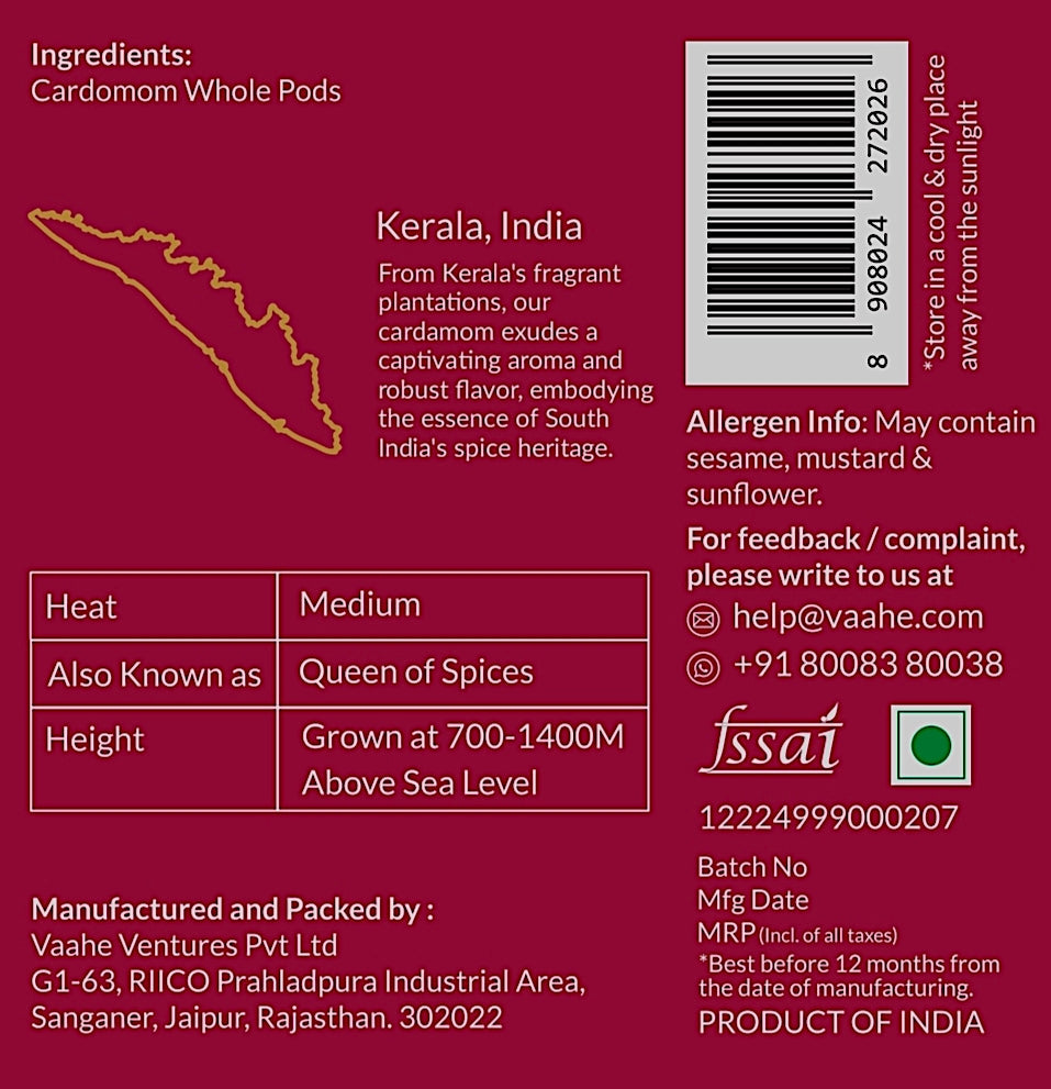 Vaahe Cardamom