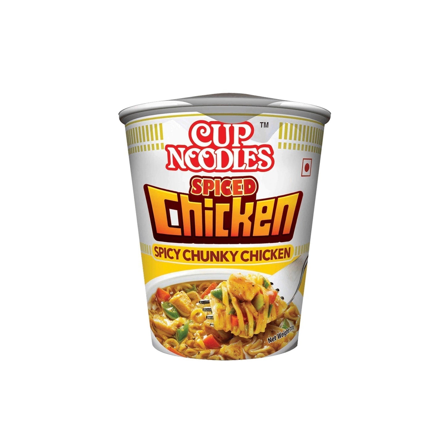 50x Nissin Cup Noodles - Spicy Chicken, 70g each Pack of 50