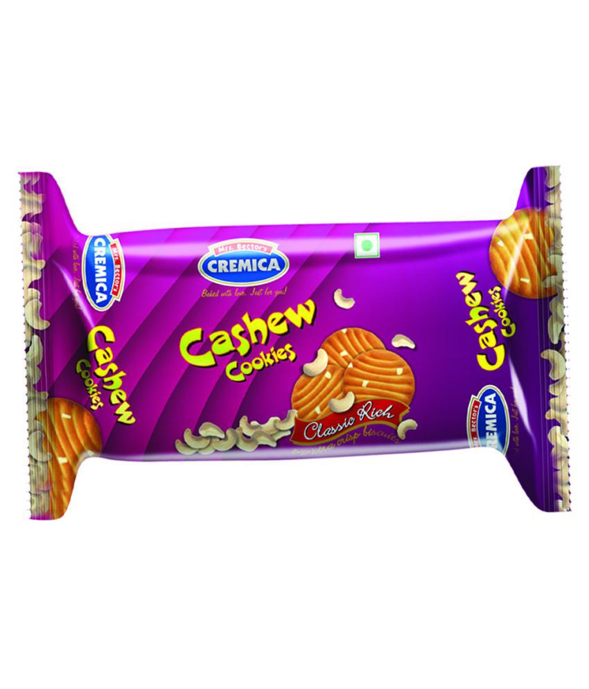 10x Cremica Cashew Cookies, 37 GM CCC-37GM each, Pack Of 10