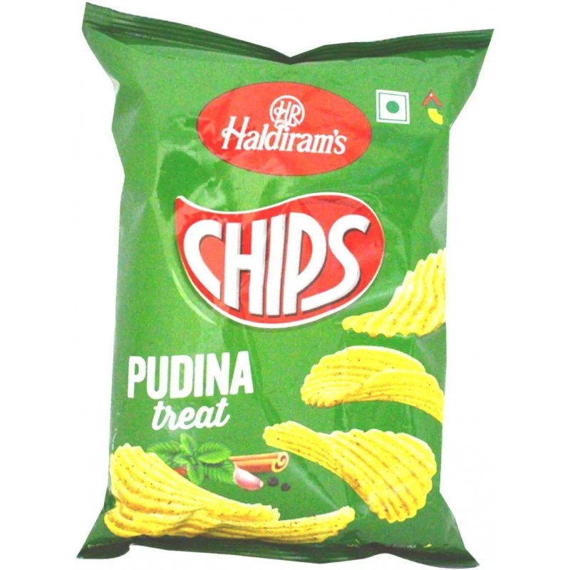 25x Haldiram Chips Pudina Treat, Pack of 25 (55g each)