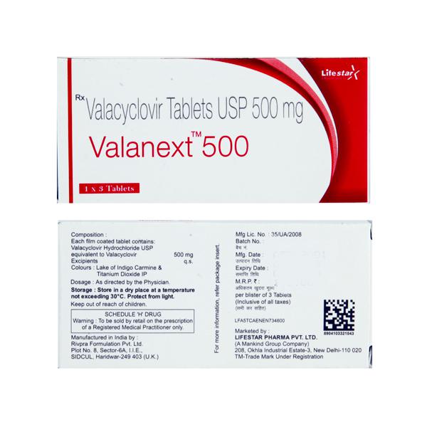 Valanext 500mg (6 Tablets)