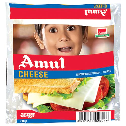 Amul Cheese Slices, 200g Pouch