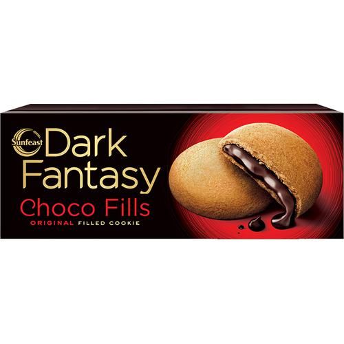50x Sunfeast Dark Fantasy - Choco Fills Biscuits - Cookies, Pack of 50 (75 g each)
