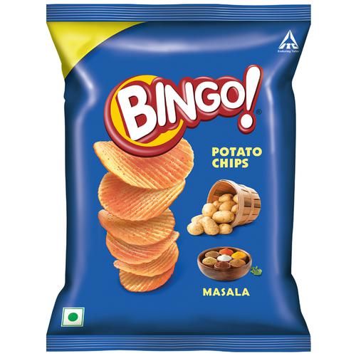 50x Bingo Potato Chips - Masala, Pack of 50 (25 g each)