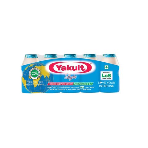 100x Yakult Light Probiotic Health Drink - Pack of 100 - 65ml each