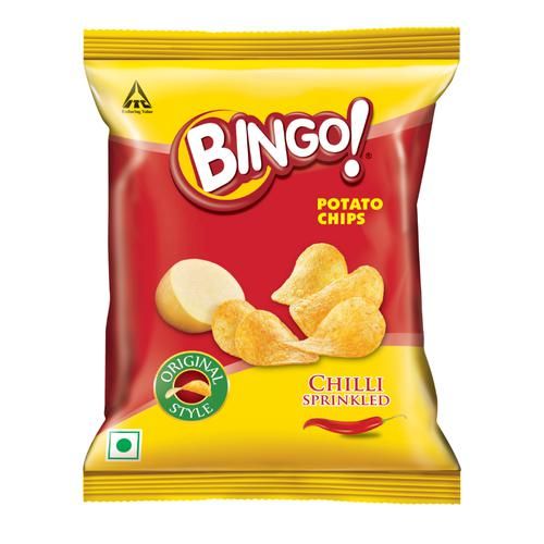 50x Bingo Original Style Chilli Sprinkled, Flat Cut Spicy Potato Chips, 21 g  (each)