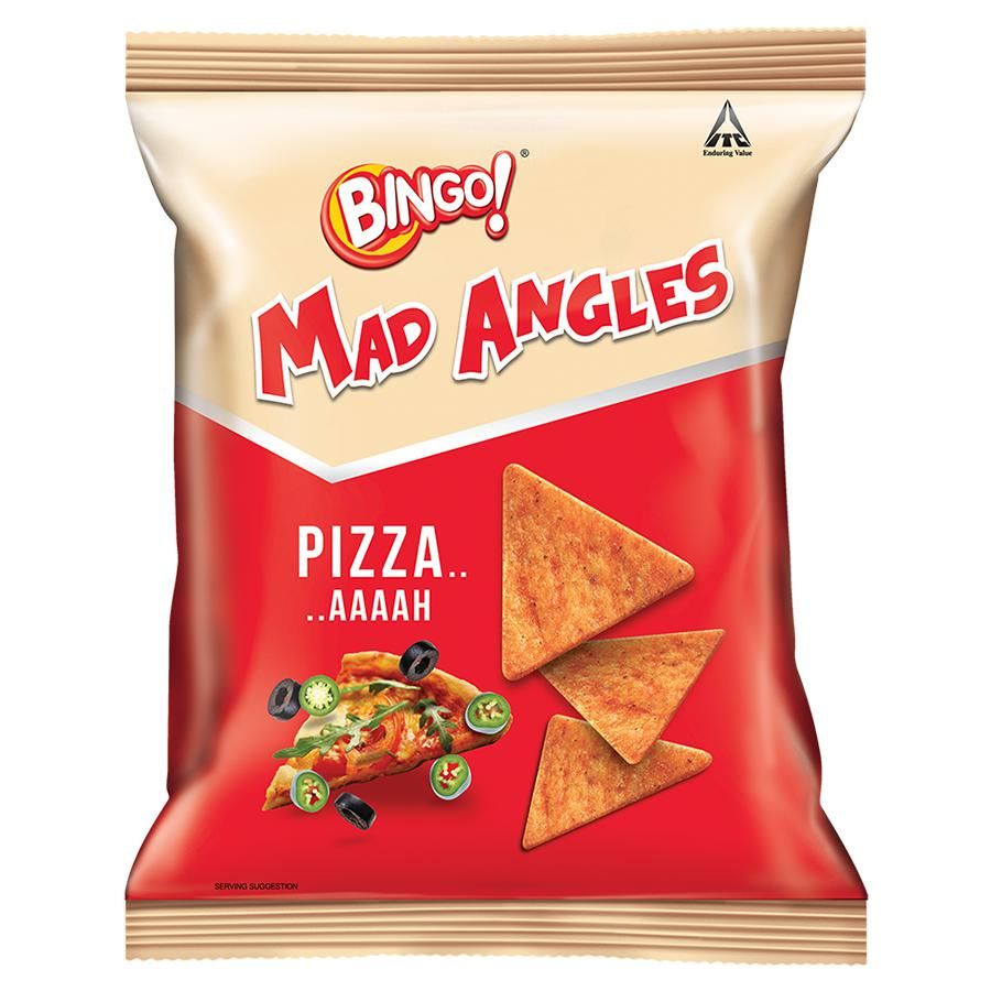 50x Bingo Mad Angles Chips Pizza -AAAh, Pack of 50 (36.5 g each)