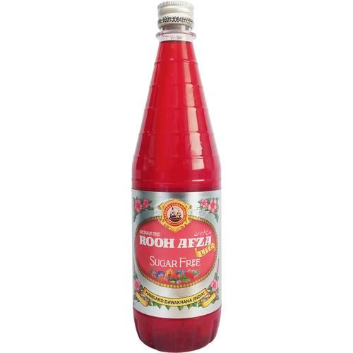 10x Hamdard Roohafza Lite - Sugar Free, Fruit Filled Concentrate, Pack of 10 (750 ml each)
