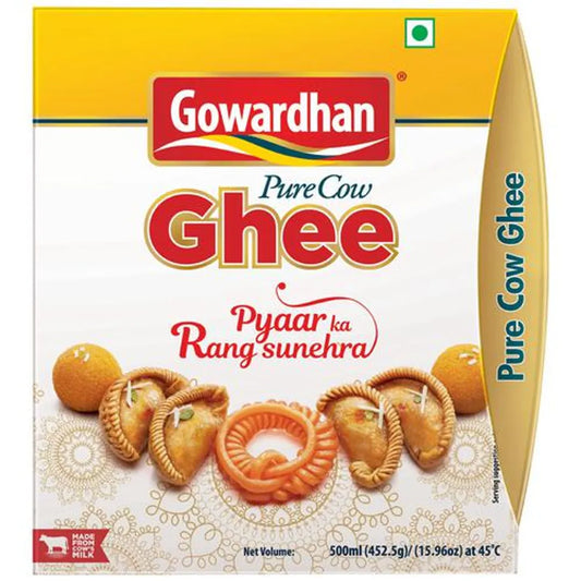 Gowardhan Pure Cow Ghee - Rich In Vitamin A & E, 500 ml