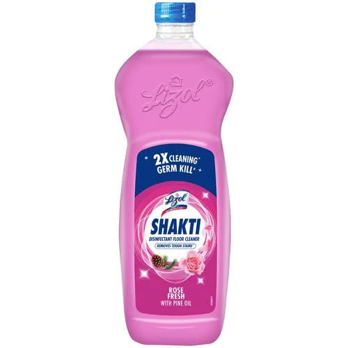 Lizol Shakti Disinfectant Floor Cleaner - Rose Fresh With Pine Oil, 900 ml