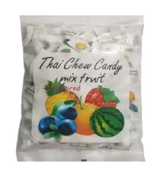 3x Haoliyuan Thai Chew Candy Mix Fruit Flavoured Mixed Candy - 350g each - 300pcs total - Pack of 3