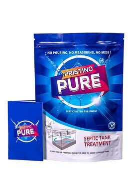 Pristino Pure Septic Tank Cleaner - 500gm | One pack for one-year maintenance| Clears Drains, Prevents Blockages, and Keeps Your Drain System Fresh and Clean!