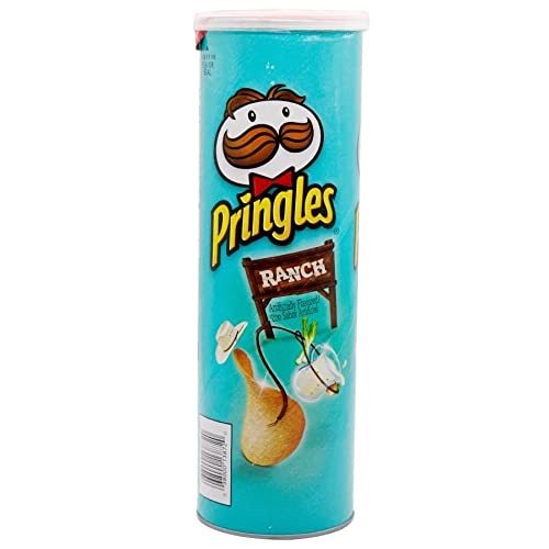 10x Pringles Ranch Potato Crisps, Pack of 10 - 158 g each