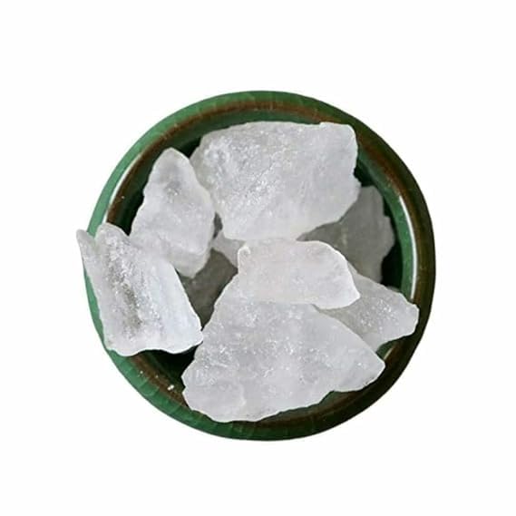 100% Organic Alum Stone, Fitkari Stone, Phitkari, White Crystak Stones, Fitkari (400gm)