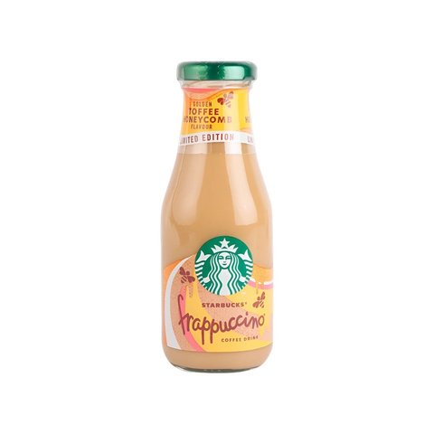 4x Starbucks Frappuccino Cold Coffee (Golden Toffee Honeycomb Flavoured) - pack of 4 - 250ml each