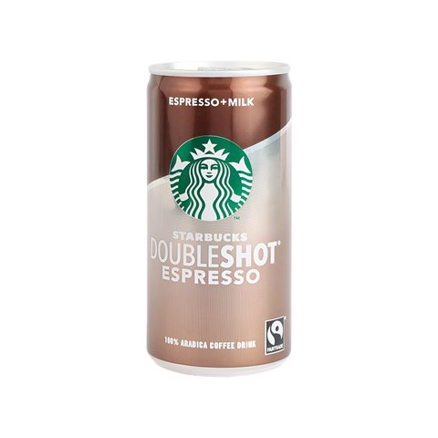 4x Starbucks DoubleShot Espresso + Milk Cold Coffee - Pack of 4 - 200ml each
