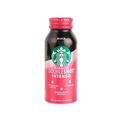 4x Starbucks DoubleShot Intenso Black Cold Coffee - Pack of 4- 200 ml each