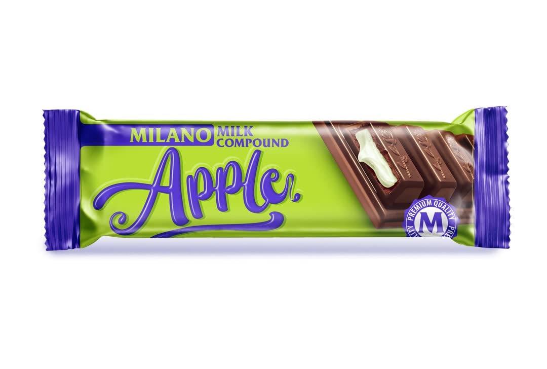 24x Milano Chocolate Bar 24pcs Box - 576g (Apple)