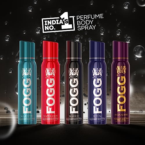4x Fogg Marco No Gas Deodorant for Men, Long-Lasting Perfume Body Spray, 150 ml each - Pack of 4