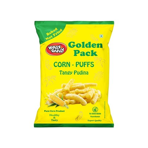 20x Hully Gully Tangy Pudina Corn Puffs - Pack of 20 (150G each)