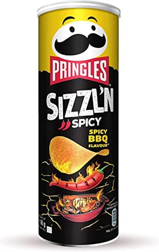 Pringles Flame Spicy Barbecue Chips 160 g