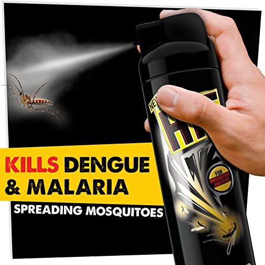 HIT Spray, Flying Insect Killer, Lime Fragrance (400ml) Mosquito & Fly Killer Spray (Red)