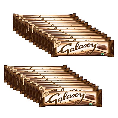 25x Galaxy Milk Chocolate, 19.1g Bar (Pack of 25)