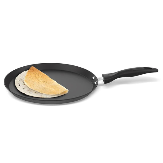 ‎Preethi Daily Collection Non Stick Tawa | 5 Star Non Stick Performance | Grey | 28 cm