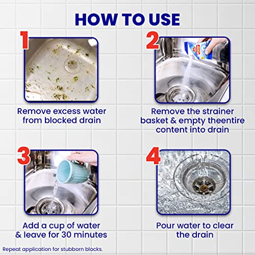 KIWI Dranex Drain Cleaner 50g*6N