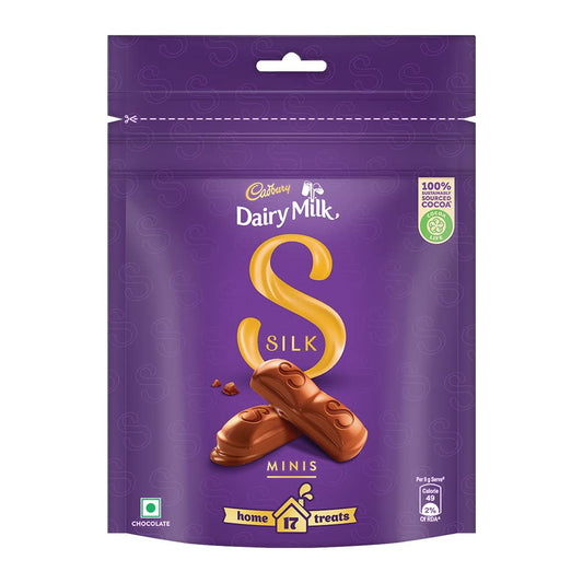 10x Cadbury Dairy Milk Silk Chocolate Home Treats, Pack of 10 - 153 g each